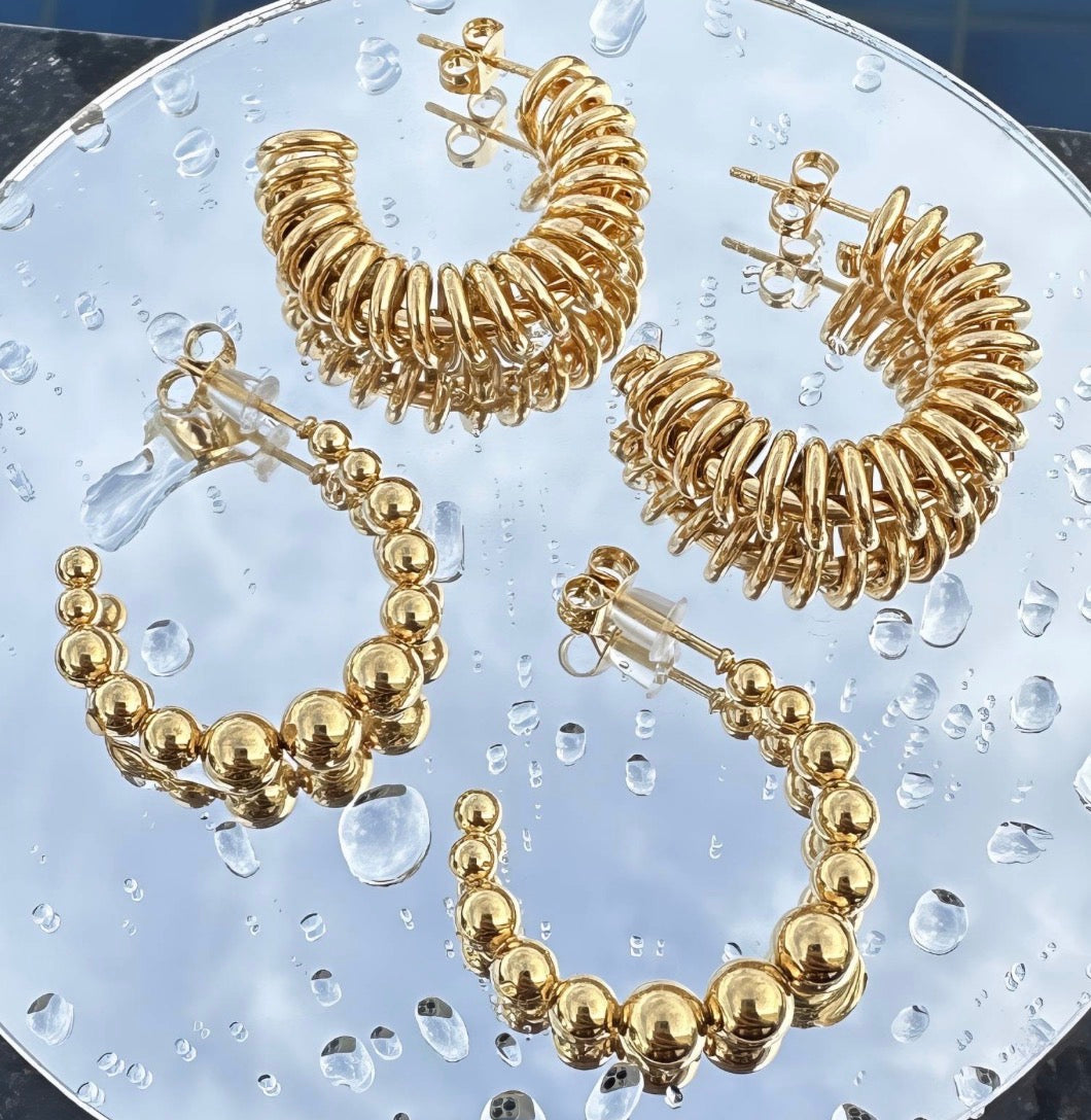 Statement Bubble Hoop Earrings