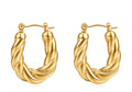 Bold Luxe Twisted Hoops