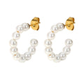 Classic Pearl Loop Hoops
