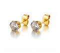 Dainty Diamond-Style Stud Earrings