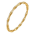 Bamboo Style Hinged Bracelet
