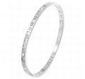Classic Roman Numeral Cuff Bracelet – Silver